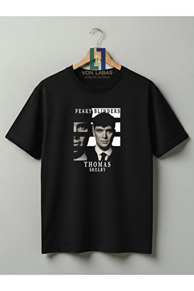 Grafftee Clothing TOMMY SHELBY, PEAKY BLINDERS, TRICOU UNISEX DIN BUMBAC, DES...