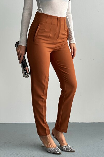 gm giyimarket New Season Women's Modern Cut High Waist Trousers