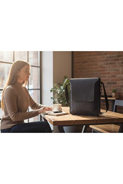 DEDE %100 Hakiki Deri Unisex Omuz ve Postacı Çantası – Şık, Minimal ve Dayanı...