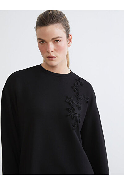 LC Waikiki Sparkling Choices from Shining Store Zero Roba Collar Flower Embro...