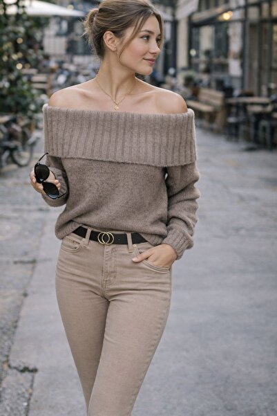 ohos Madonna collar sweater