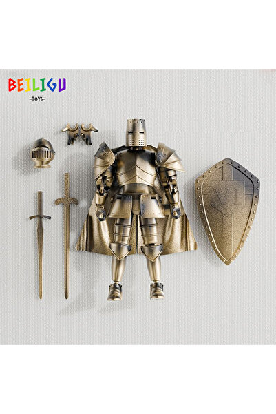 Choice3 فارس ذهبي من العصور الوسطى، متعدد الحركات، مجسمات حركة يمكنك تركيبها ...