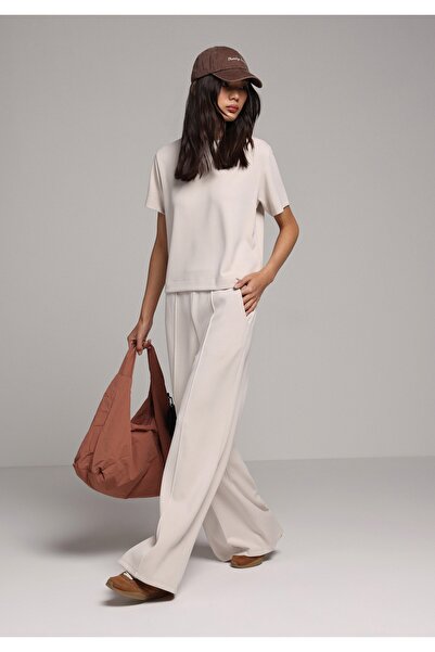 Colin's Regular Fit Mid Waist Straight Women's Stone Sweatpants