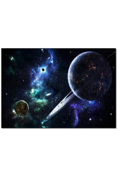 Allians Uzay Temalı 1000 Parça Ahşap Puzzle, Yıldızlar ve Gezegenler Detaylı