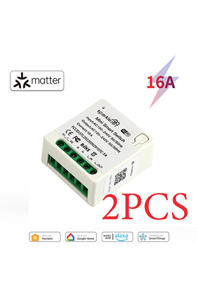 Choice مفتاحان ذكيان صغيران من نوع Matter بقوة 16 أمبير يعملان بتقنية الواي ف...