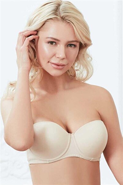 M MERC Giyim Women's Underwire Supported Padded Strapless Strapless Casual Cl...