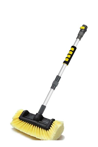 Arabest فرشاة غسيل سيارات بطول 51 بوصة بشعيرات ناعمة بطول 10 بوصات، مزودة بمف...