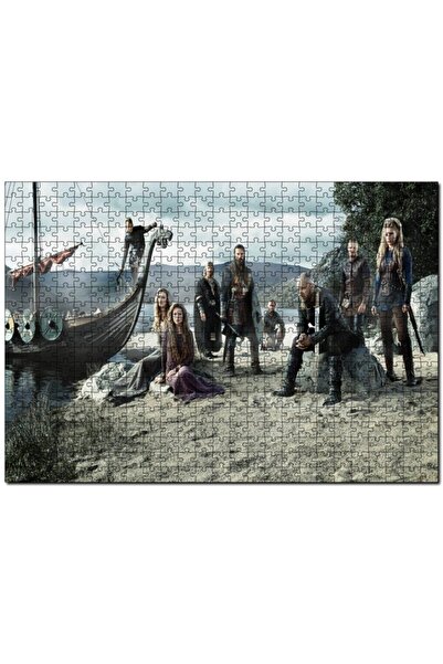 Allians لغز خشبي بتصميم الفايكنج مكون من 500 قطعة، مجموعة ممتعة ومبتكرة لتنمي...