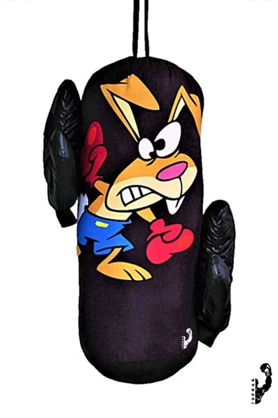 Allians Çocuklar İçin Eğlenceli Boks Torbası ve Toprak Spor Eldiven Seti