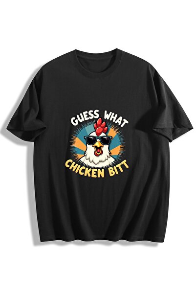 MIXSNOW Men Printed Cotton T-Shirt - A rooster wearing sunglasses says