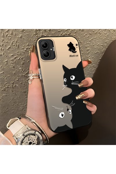 CASEVIBE حافظة هاتف متوافقة مع Poco X7 Pro، حافظة هاتف لطيفة على شكل قطة منقو...