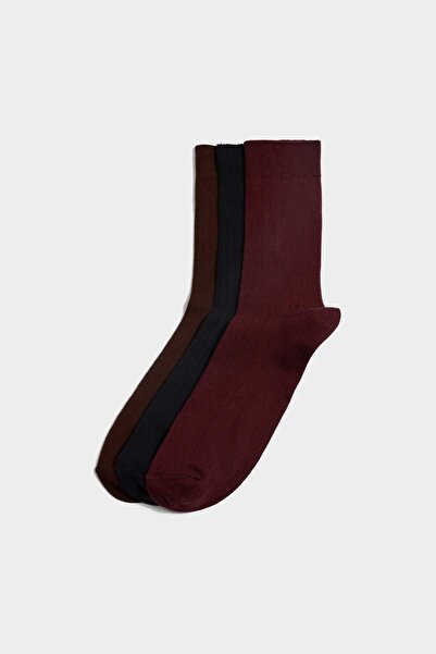 DeFacto Men's 3-Piece Long Socks H1024Axns