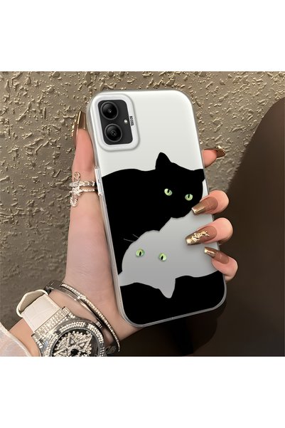 CASEVIBE حافظة هاتف متوافقة مع Poco X7 Pro، حافظة هاتف لطيفة على شكل قطة منقو...