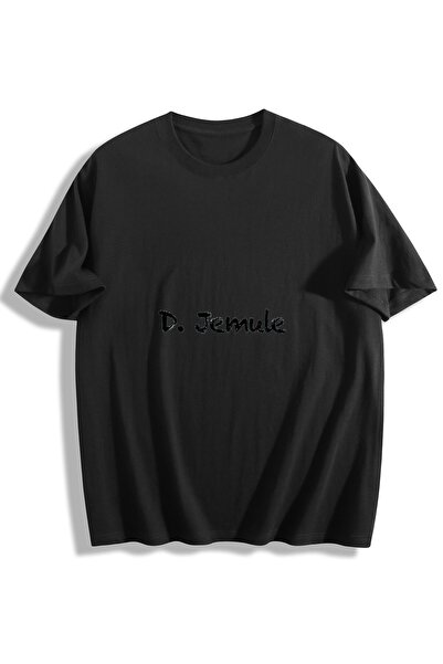 MIXSNOW Men Printed Cotton T-Shirt - Name D. Jerade displayed on black