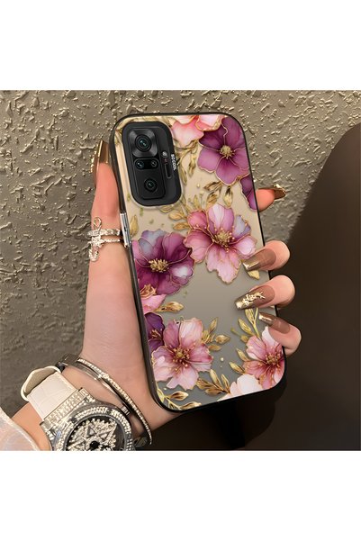 CASEVIBE متوافق مع هاتف Redmi Note 10 Pro، تصميم زهور فاخر خفيف الوزن، غطاء ه...