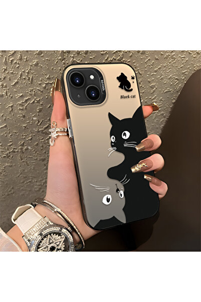 CASEVIBE iPhone 12 Mini Uyumlu, sevimli kedi desenli şok korumalı telefon kıl...