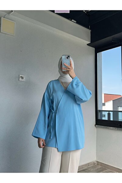 BEYMEL YANDAN BAĞLAMALI KİMONO