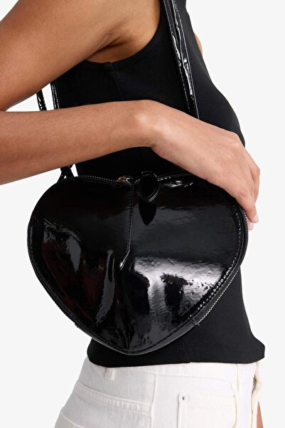 DeFacto Women's Faux Leather Crossbody Bag F1577Axns