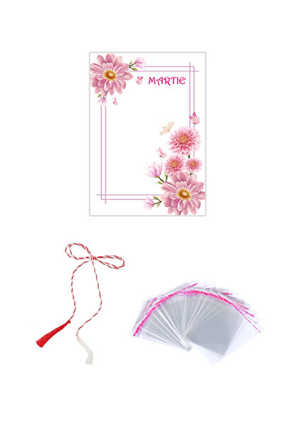 OEM Set 7 Martie 50 buc - cartonaș, țiplă, șnur