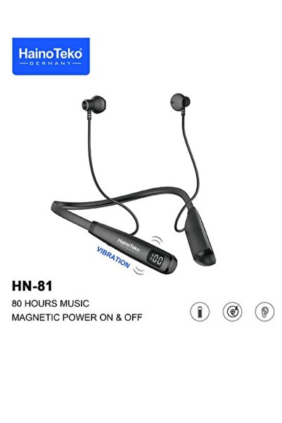 haino teko germany HN 81 Wireless Bluetooth Neckband Earphone with Magnetic P...