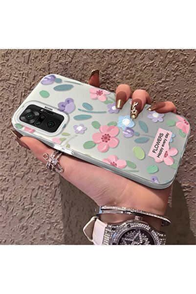 ARTISHELL Redmi Note 10 Pro Uyumlu, yüksek kaliteli çiçek desenli şok korumal...