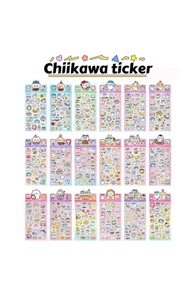 Miniso 2cm 27pcs 27Sheets Mix Kawaii Chiikawa Anime Stickers Cute Hand Acount...