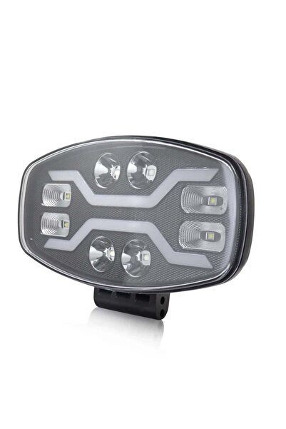 lumixauto Proiector LED 10" – 100 W, 22.000 Lm, 12/24 V, Spot/Flash/Flow, Alb...