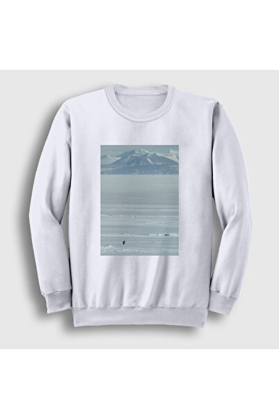 Presmono Unisex White Mountains Nihilist Penguin Sweatshirt 595271Tt
