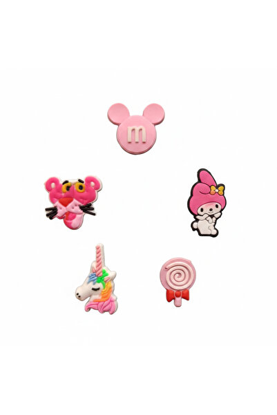 Otto Common مجموعة من 5 قطع من إكسسوارات جيبتس الملونة للأحذية - إكسسوارات أح...