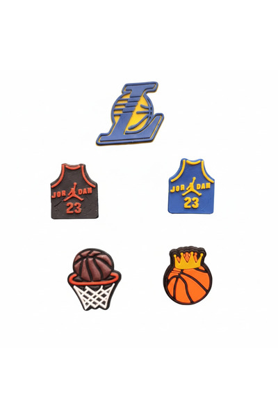 Otto Common مجموعة من 5 قطع من إكسسوارات جيبتس الملونة للأحذية - إكسسوارات أح...