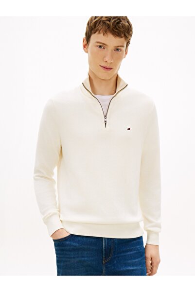 Tommy Hilfiger PIMA ORG CTN CASHMERE ZIP MOCK