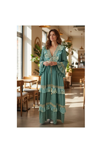 FeteRL Boho Spanish Joy Mint Dress