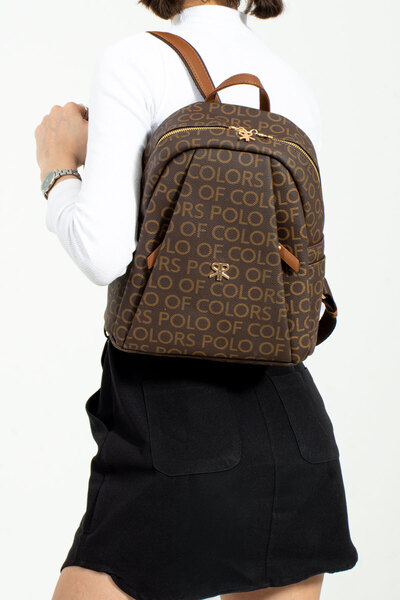 Polo Of Colors 4030 Emp Brown Stylish Backpack (28×30 cm)