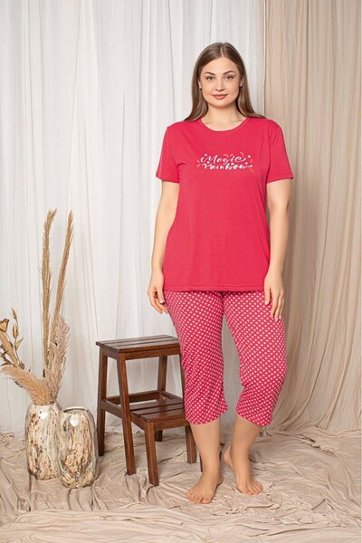 GUAVA+ Women's Round Neck Buttonless Viscose Wide Battal Plus Size Pocketed C...