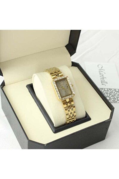 marblino Women's Steel Watch with Zircon Stones