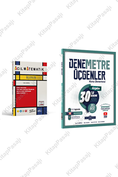 Orijinal Yayınları TYT Üçgenler Denemetre 30'lu ve Acil Yayınları Üçgenler Fa...
