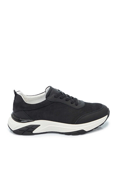 Tergan Siyah Hakiki Deri Erkek Sneaker - E25I1AY57214-B31