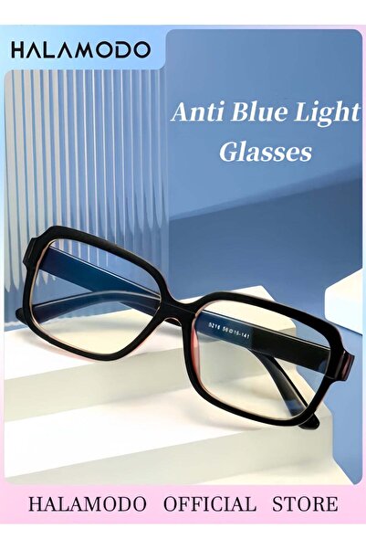 HALAMODO Unisex Reading Glasses Oversized Blue Light Blocking Glasses