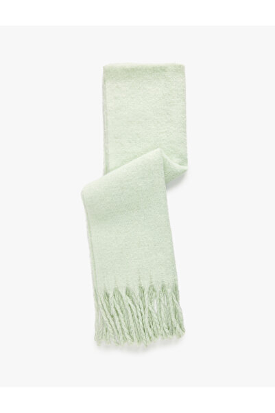 Koton Μακρύ κασκόλ με λεπτομέρειες από σμάλτο και φούντες