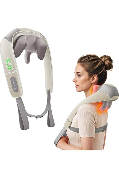 Arabest Neck Massager with Heat, 4D Deep Kneading Neck Shoulder Massager for ...