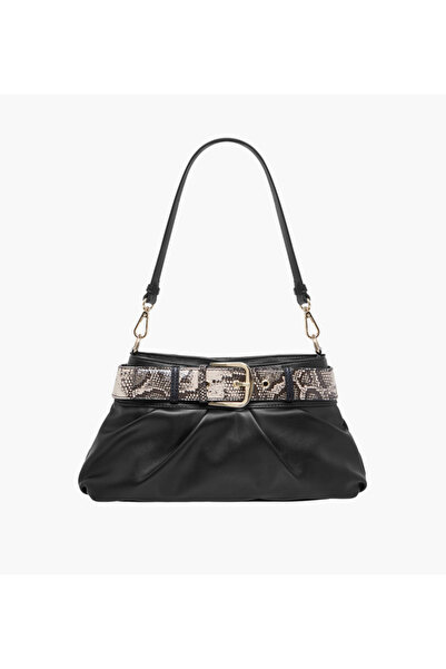 SASHA Tia Solid Shoulder Bag with Detachable Strap