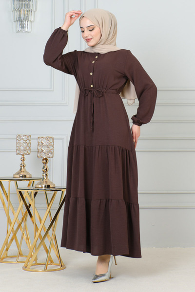 İbrahim Burak Etiler Collection اللباس بني غامق 201