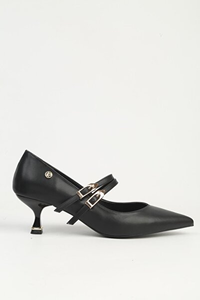 Pierre Cardin Γυναικεία παπούτσια με μαύρο τακούνι PC-55732
