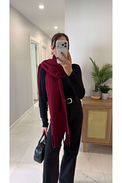 BİRCANÇİL Conisra Bordo Shawl