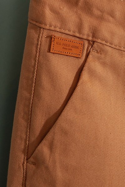 U.S. Polo Assn. Erkek Çocuk Camel Kanvas Pantolon 50206732-VR015