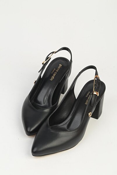 Pierre Cardin حذاء نسائي أسود بكعب عالٍ PC-55796