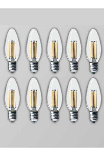 ACK LED Rustik Ampul 4W E14 Gün Işığı 10 Adet