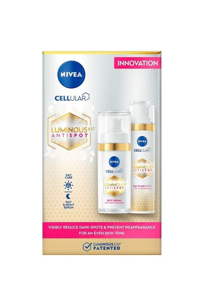 NIVEA Cellular Luminous630 Gift Set, Anti-Blemish Serum 30 ml, Anti-Blemish D...