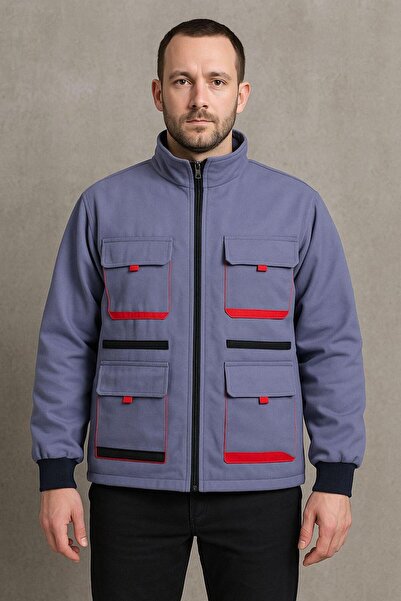 Baran Işık 7/7 TEHNIČKI KAPUT OD GABARDIN TKANINE SIVI