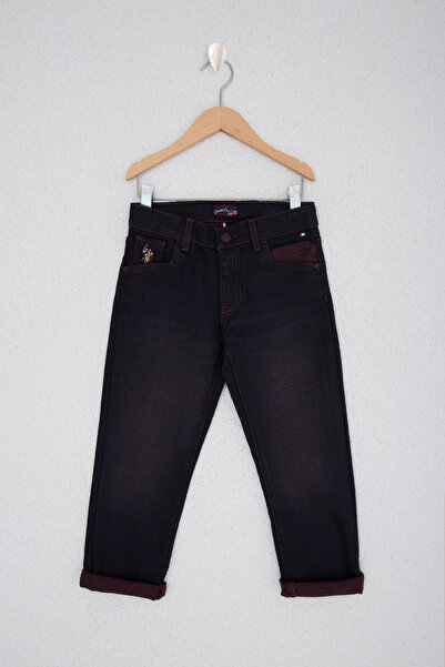 U.S. Polo Assn. Pantaloni din denim bordeaux pentru băieți 50208133-KR0247